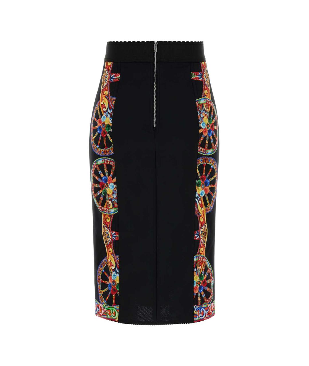 DOLCE&GABBANA Мульти полиамидовая юбка миди, фото 2