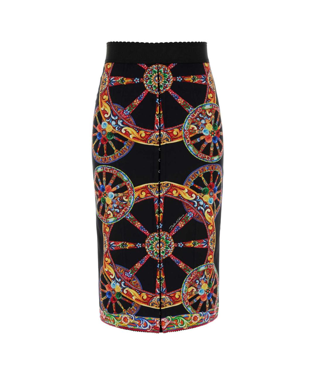 DOLCE&GABBANA Мульти полиамидовая юбка миди, фото 1