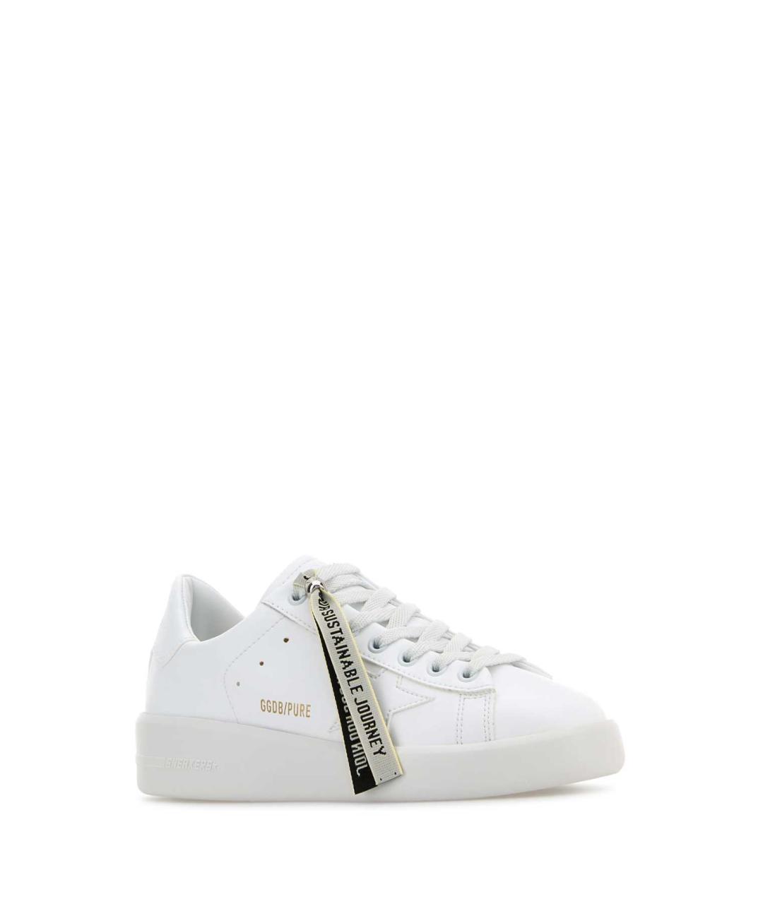 GOLDEN GOOSE Белые кожаные кеды, фото 2