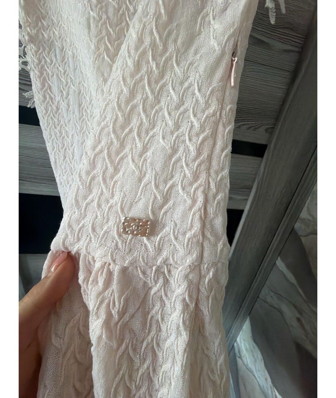 CHANEL Розовое полиэстеровое коктейльное платье, фото 5