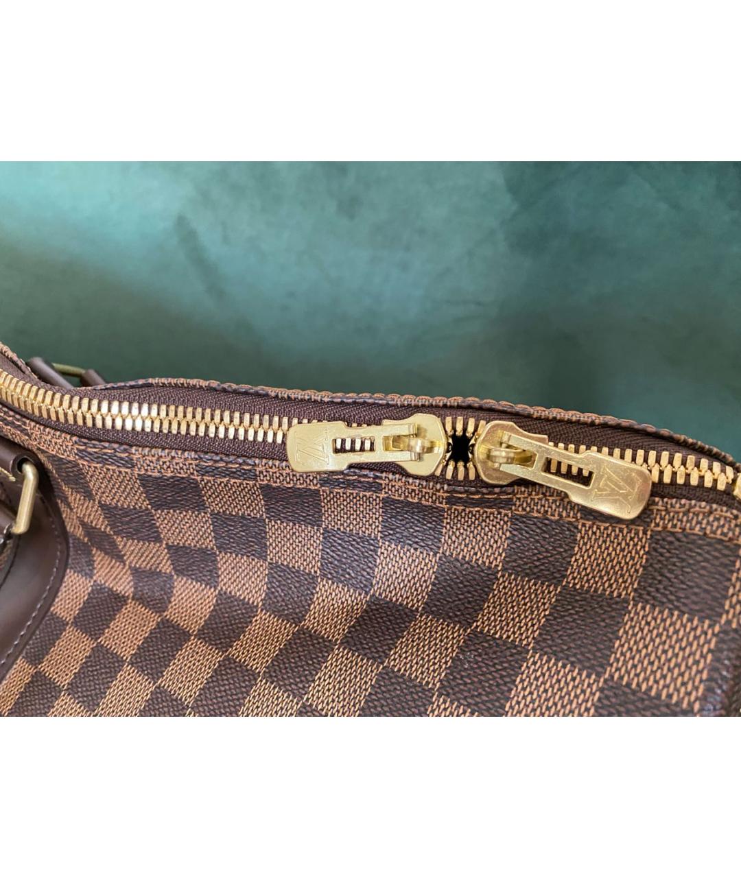 LOUIS VUITTON Коричневая канва дорожная/спортивная сумка, фото 7