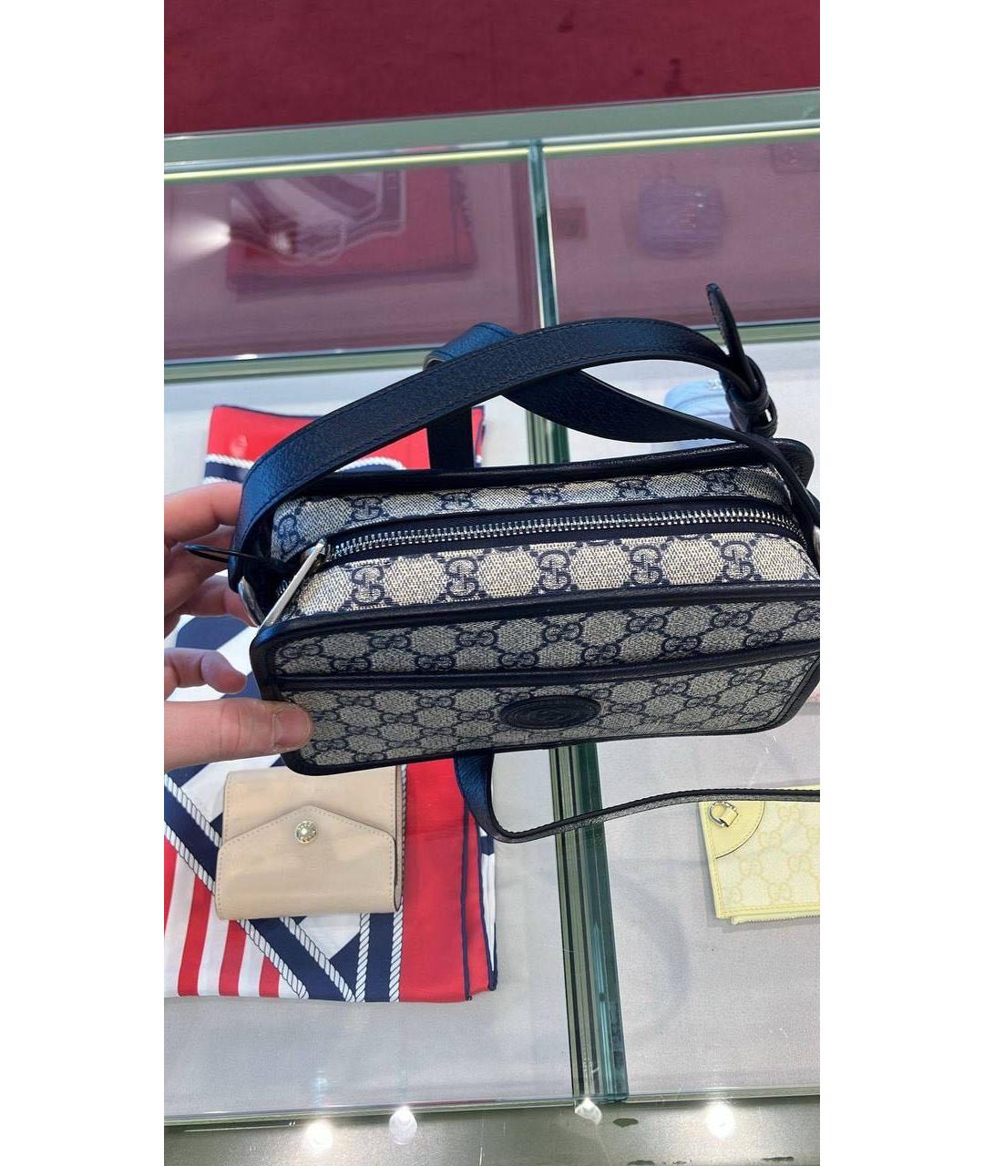 GUCCI Бежевая канва сумка на плечо, фото 6