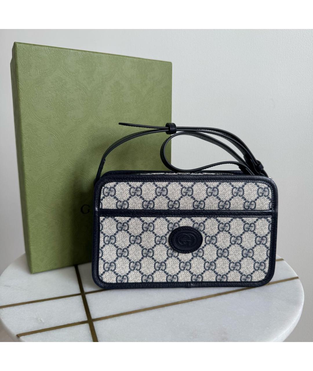 GUCCI Бежевая канва сумка на плечо, фото 9