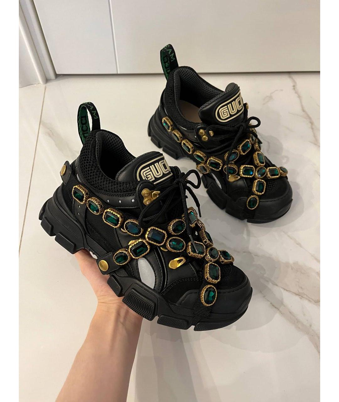GUCCI Черные кроссовки, фото 2