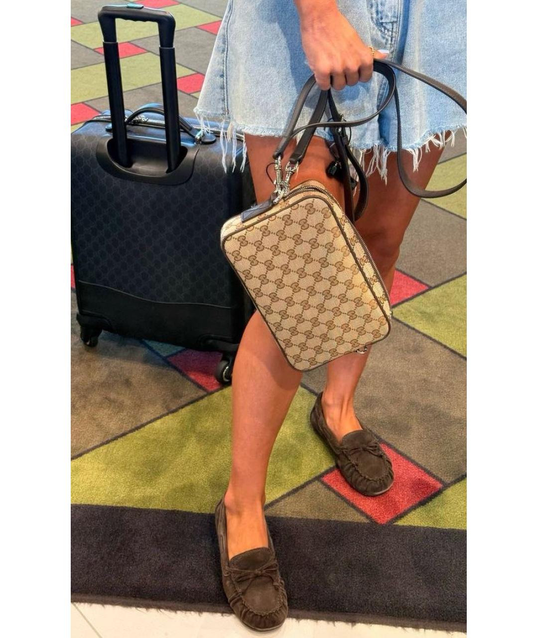GUCCI Бежевая канва сумка на плечо, фото 7