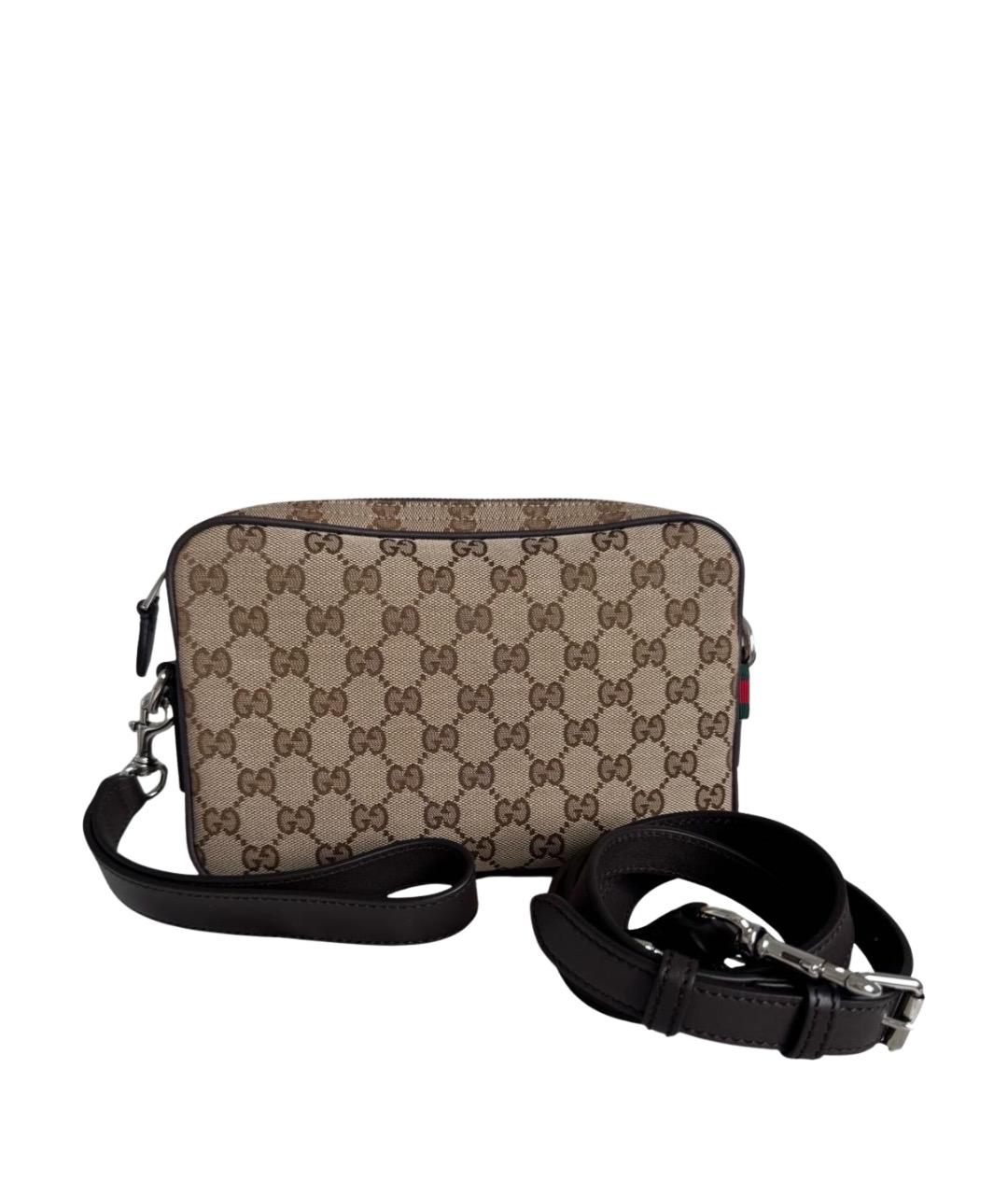 GUCCI Бежевая канва сумка на плечо, фото 1