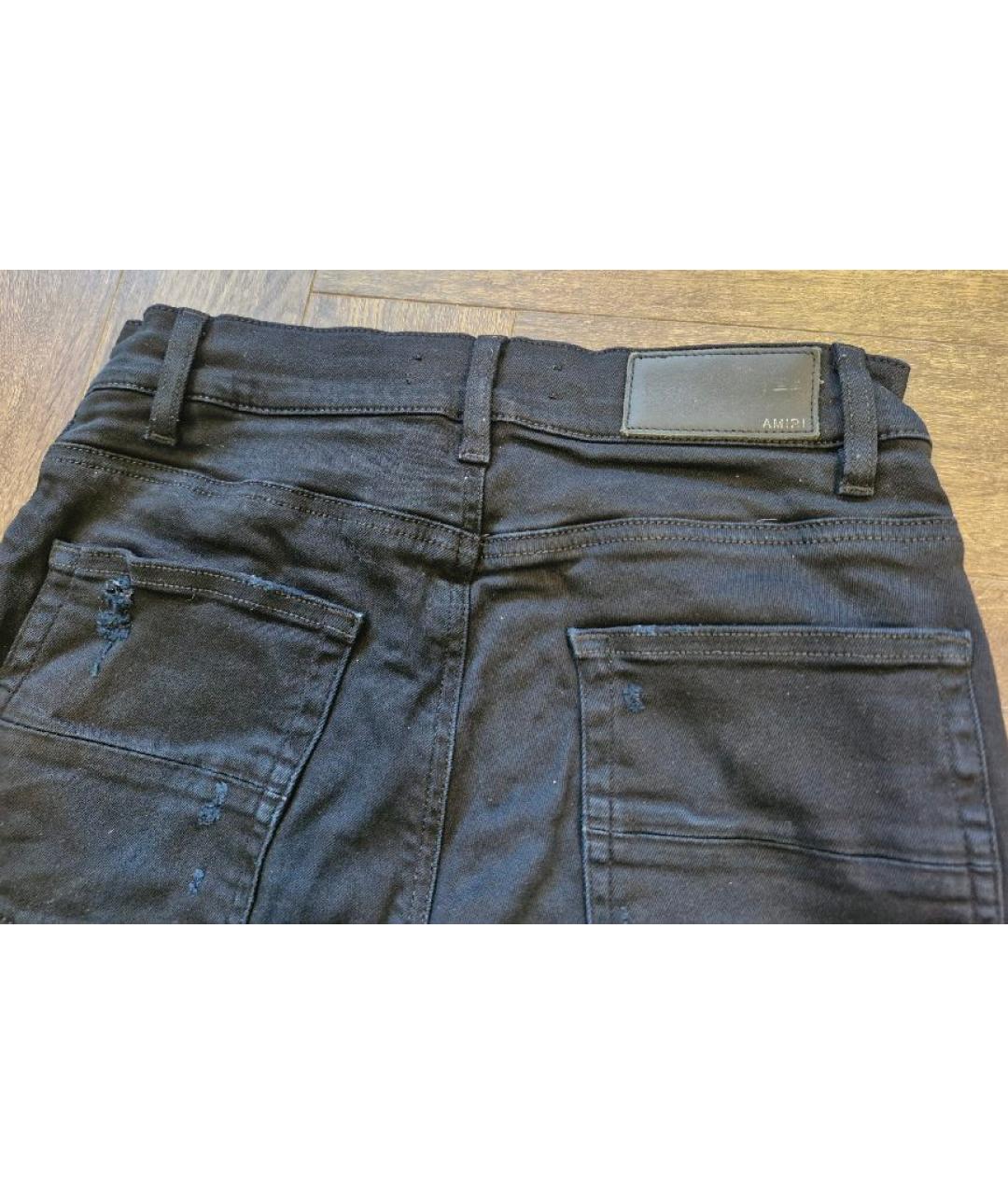 AMIRI Черные хлопковые джинсы скинни, фото 3