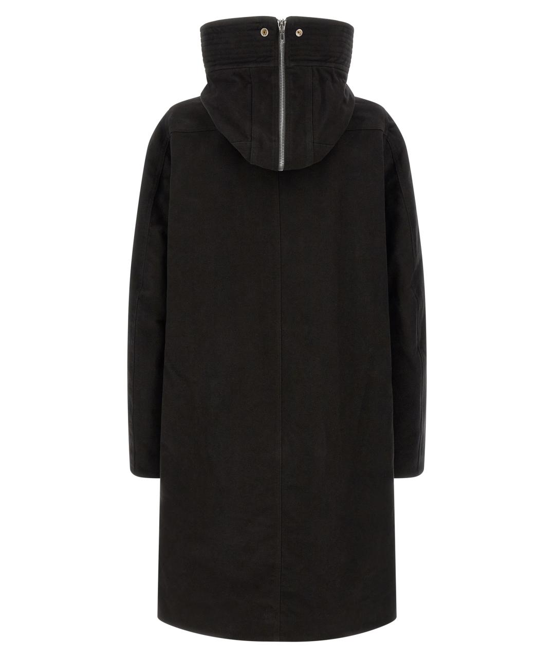 RICK OWENS Черная хлопковая парка, фото 2