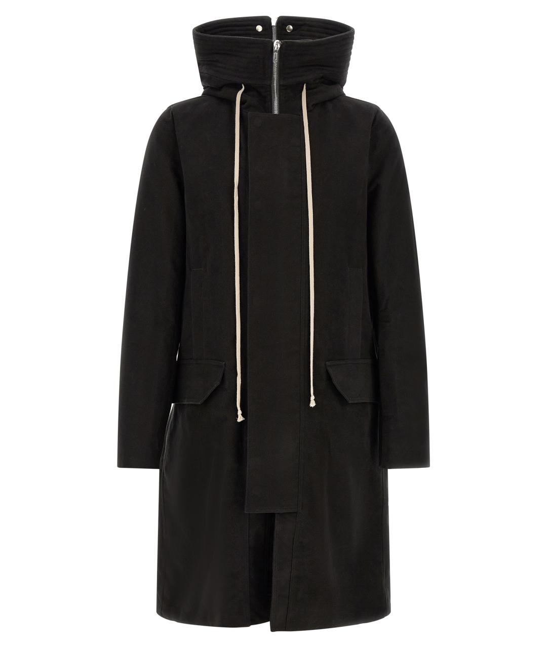 RICK OWENS Черная хлопковая парка, фото 1