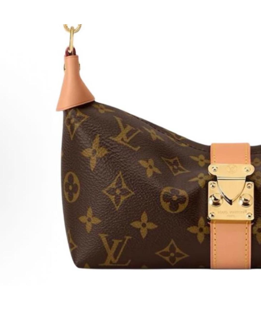 LOUIS VUITTON Коричневая канва сумка через плечо, фото 5