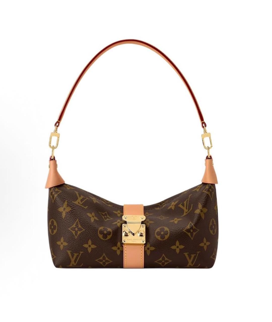 LOUIS VUITTON Коричневая канва сумка через плечо, фото 8