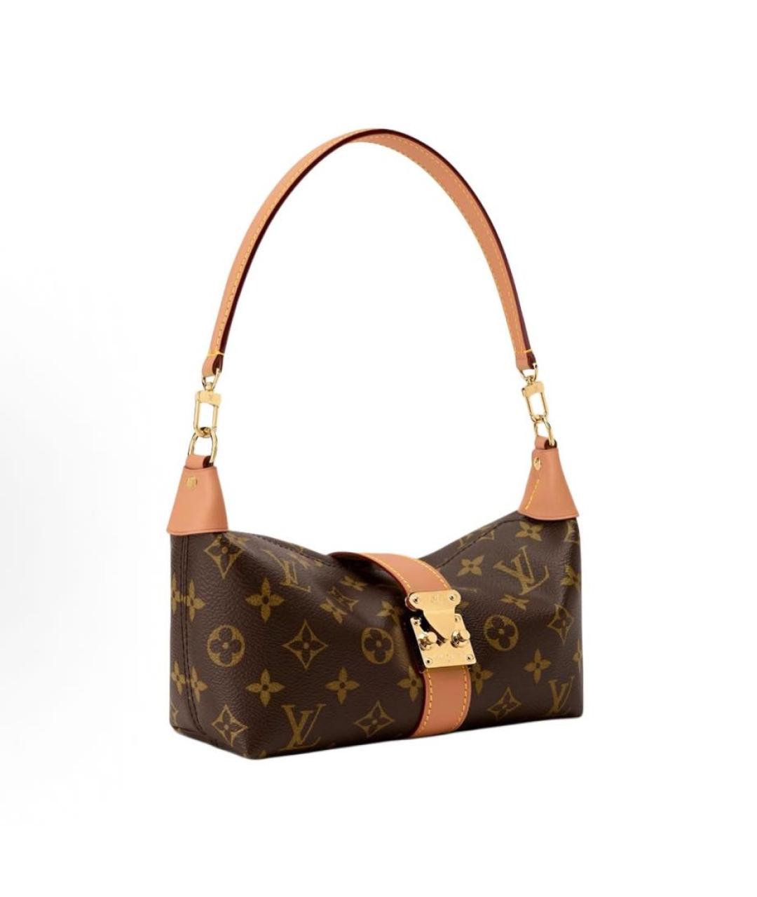 LOUIS VUITTON Коричневая канва сумка через плечо, фото 2