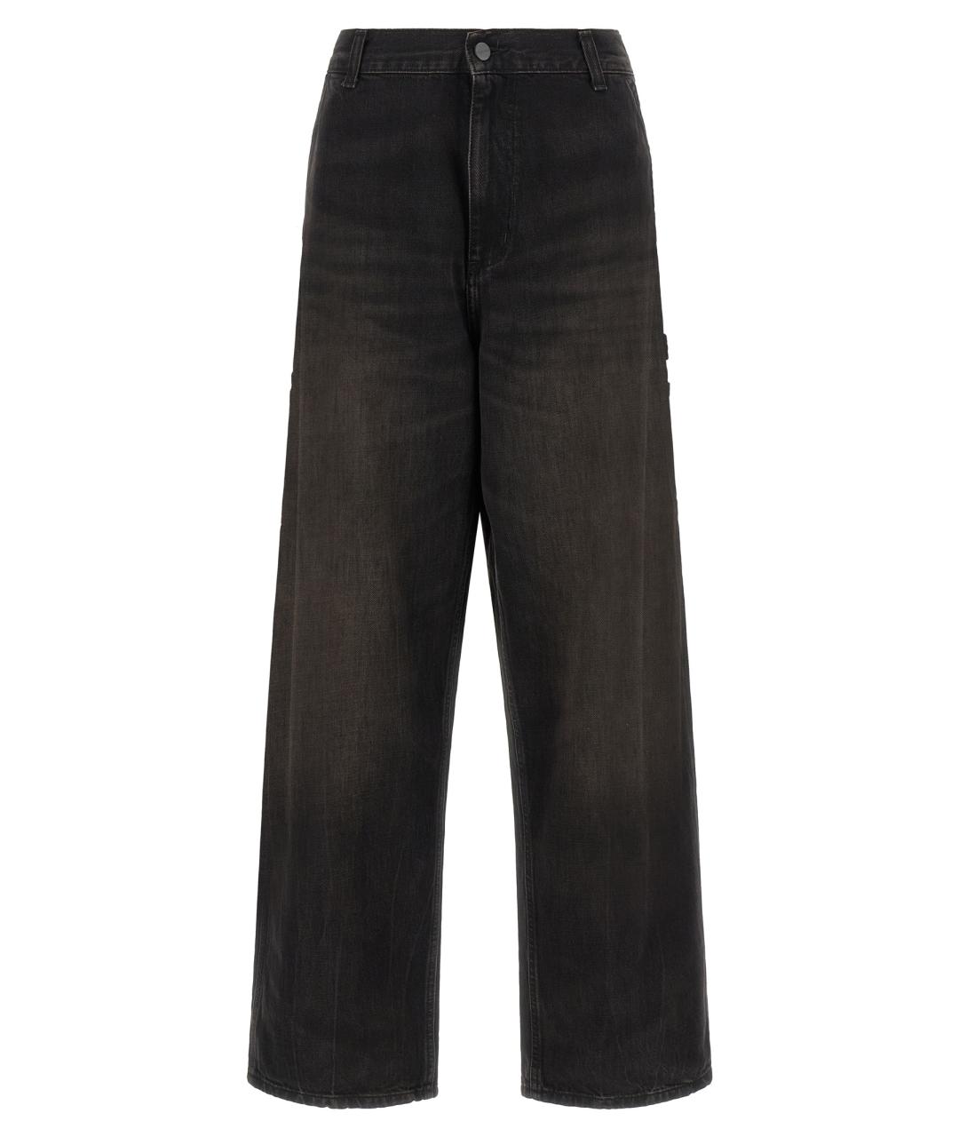 CARHARTT WIP Черные хлопковые прямые джинсы, фото 1