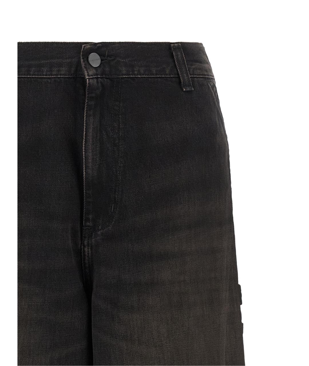 CARHARTT WIP Черные хлопковые прямые джинсы, фото 3