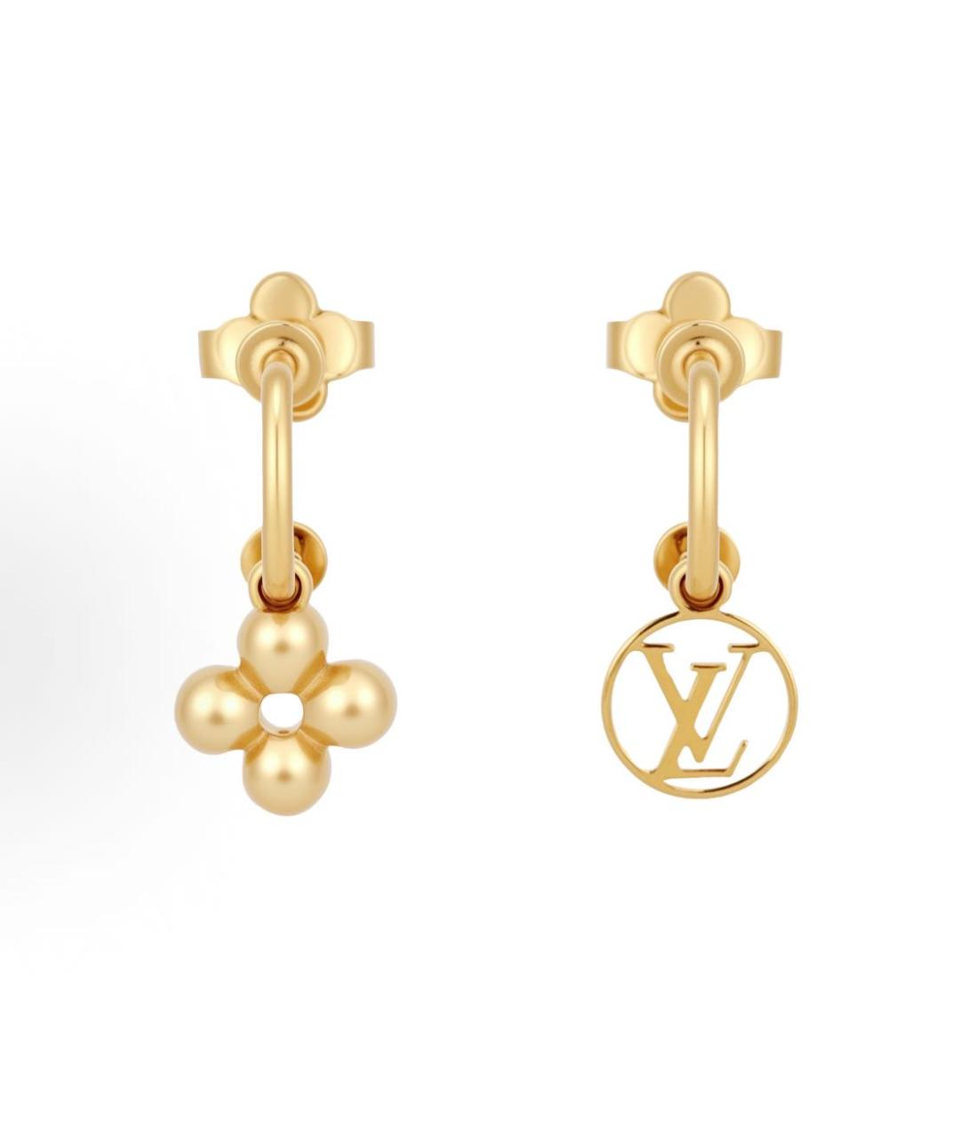 LOUIS VUITTON Золотые серьги, фото 6