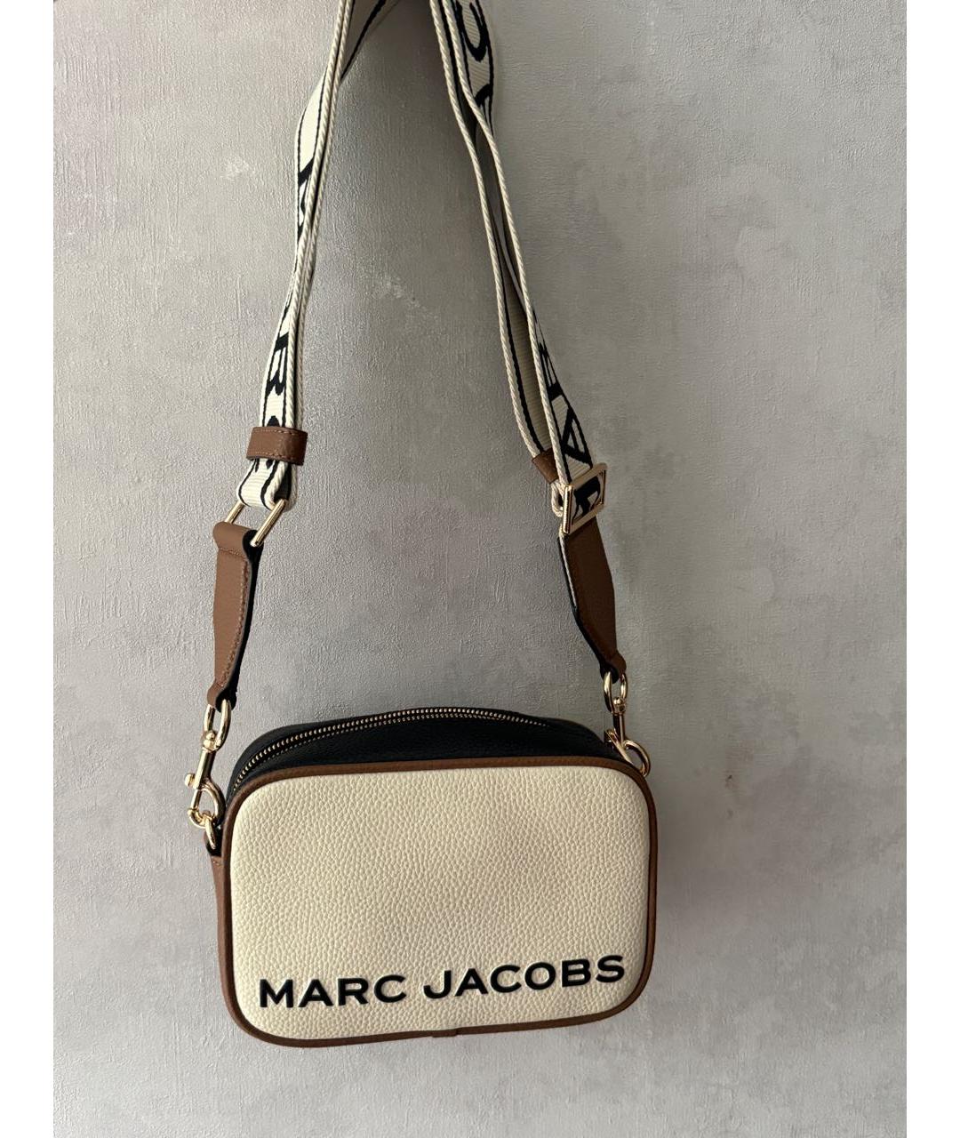 MARC JACOBS Бежевая кожаная сумка через плечо, фото 7