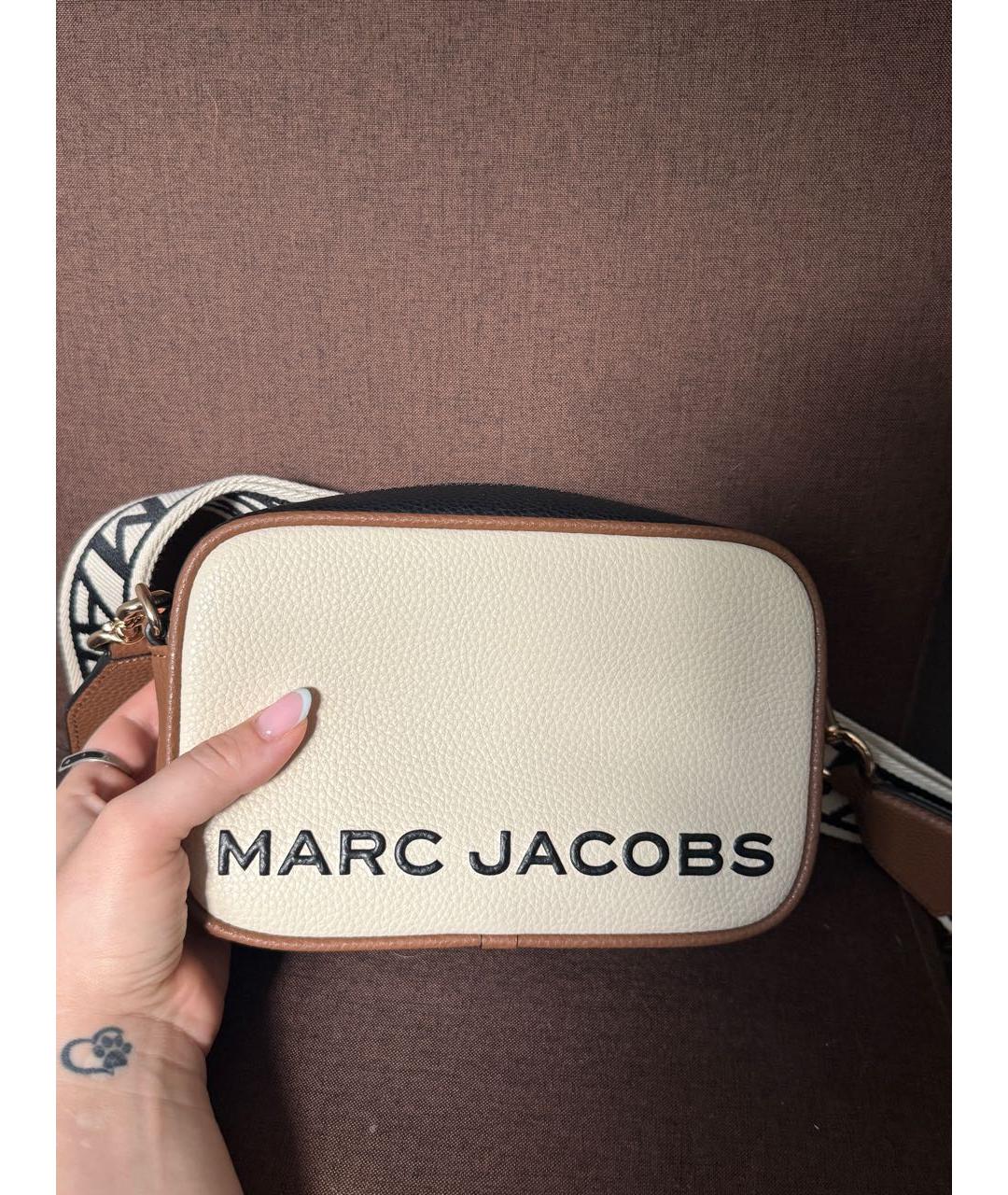 MARC JACOBS Бежевая кожаная сумка через плечо, фото 8