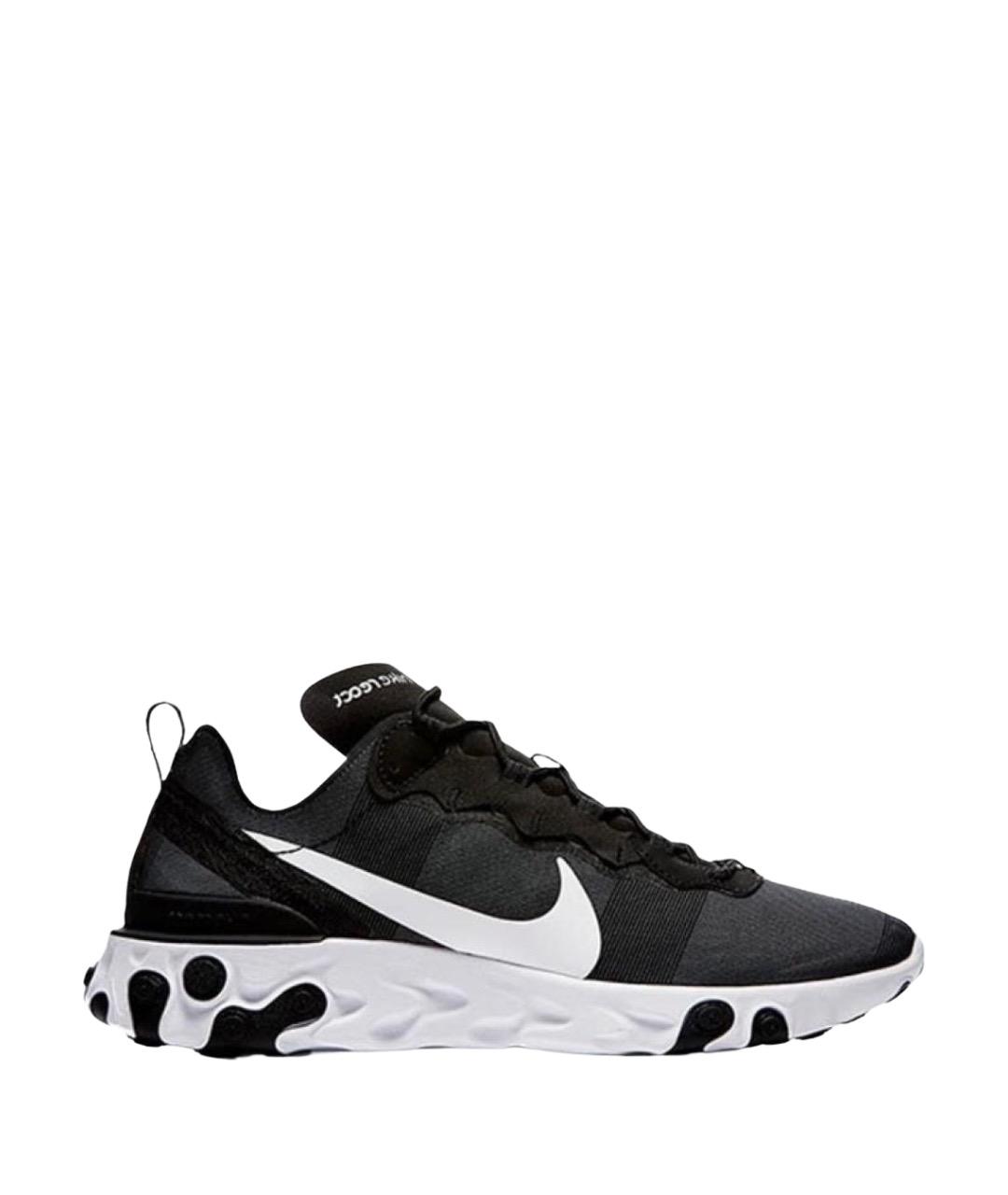 NIKE Черные текстильные низкие кроссовки / кеды, фото 1
