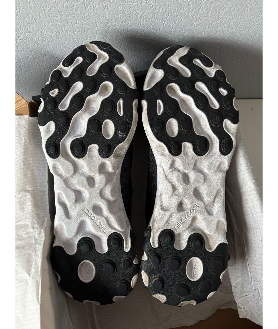 NIKE Черные текстильные низкие кроссовки / кеды, фото 7