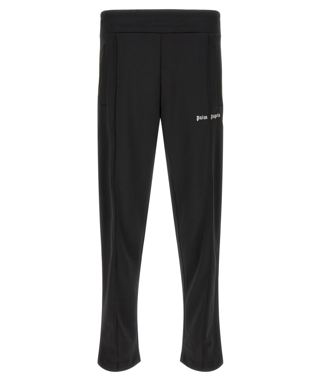 PALM ANGELS Черные полиэстеровые повседневные брюки, фото 1