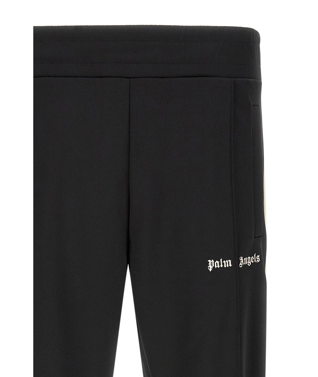 PALM ANGELS Черные полиэстеровые повседневные брюки, фото 4