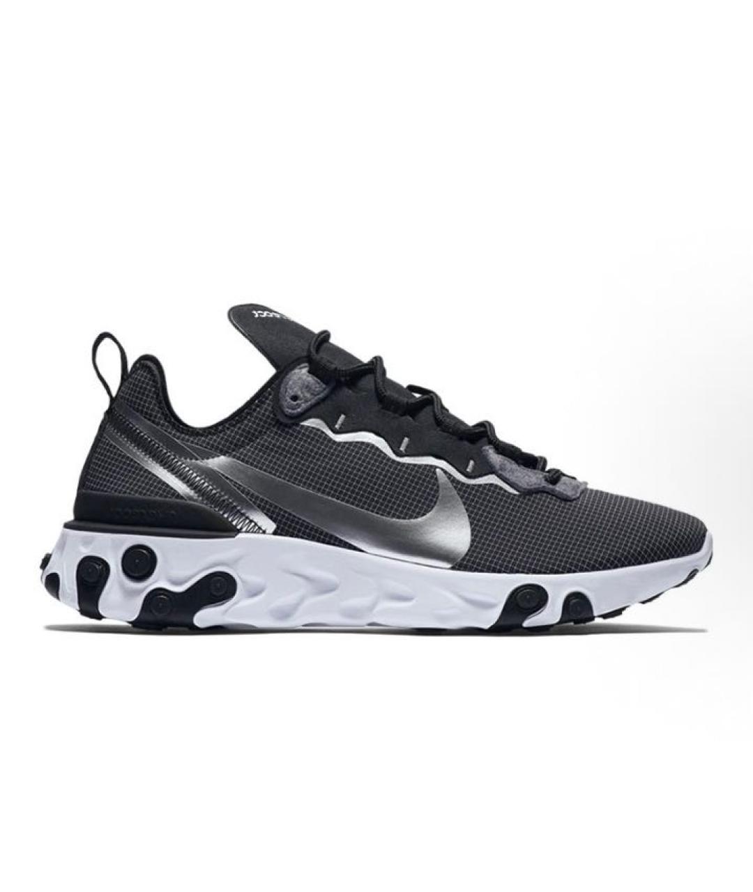 NIKE Черные текстильные низкие кроссовки / кеды, фото 9