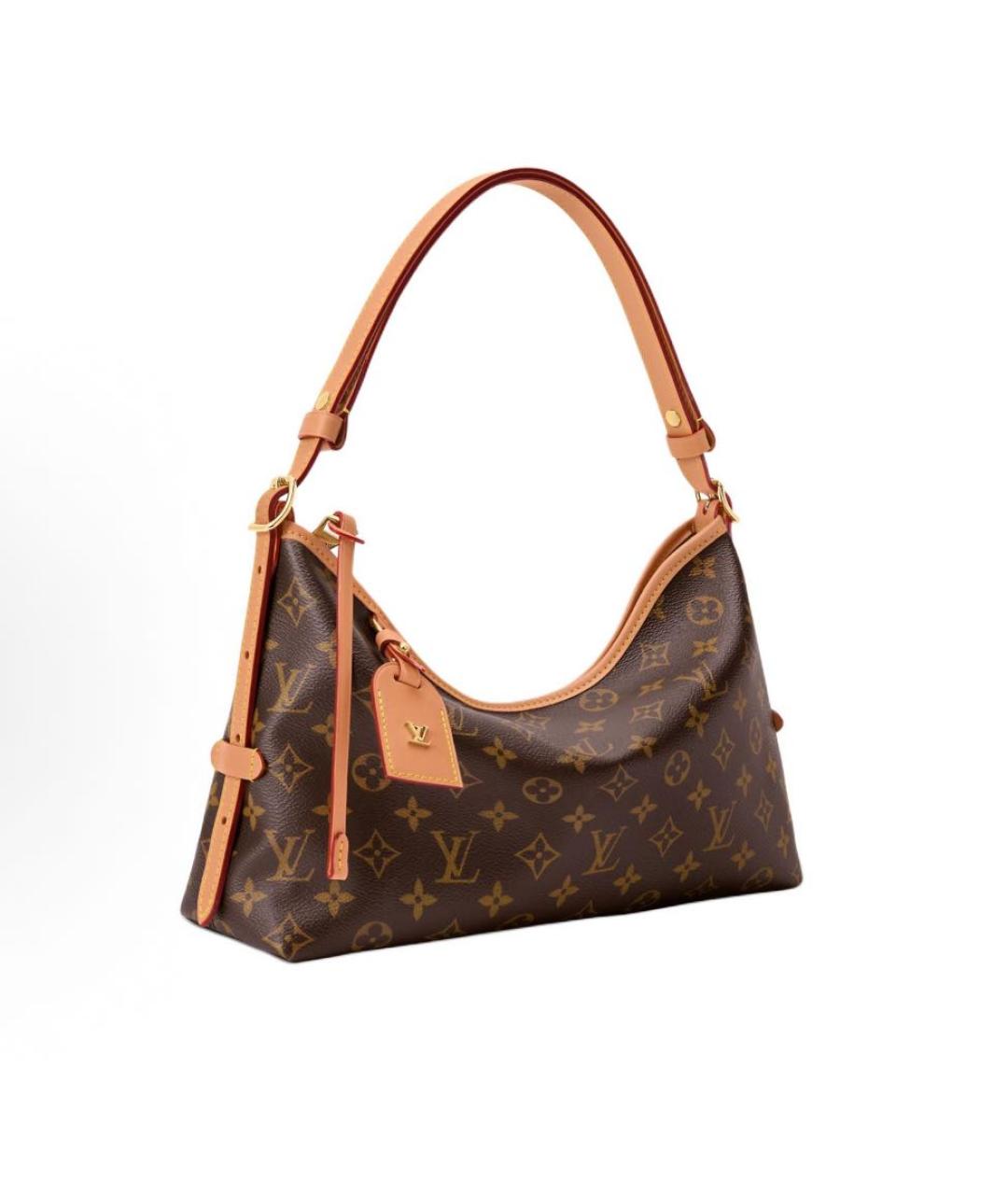 LOUIS VUITTON Коричневая канва сумка через плечо, фото 2