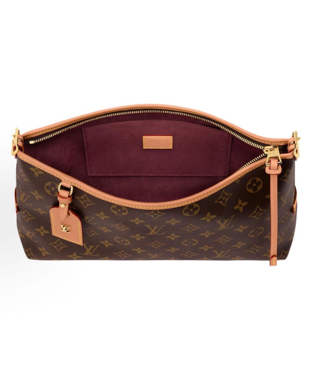 LOUIS VUITTON Коричневая канва сумка через плечо, фото 4