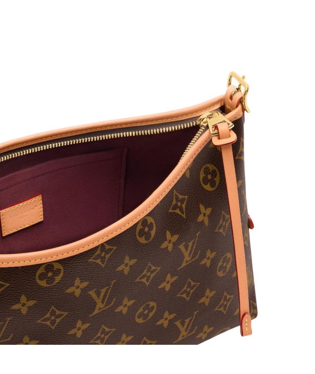 LOUIS VUITTON Коричневая канва сумка через плечо, фото 5