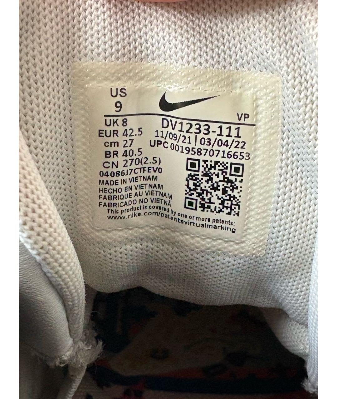NIKE Мульти кожаные высокие кроссовки / кеды, фото 8