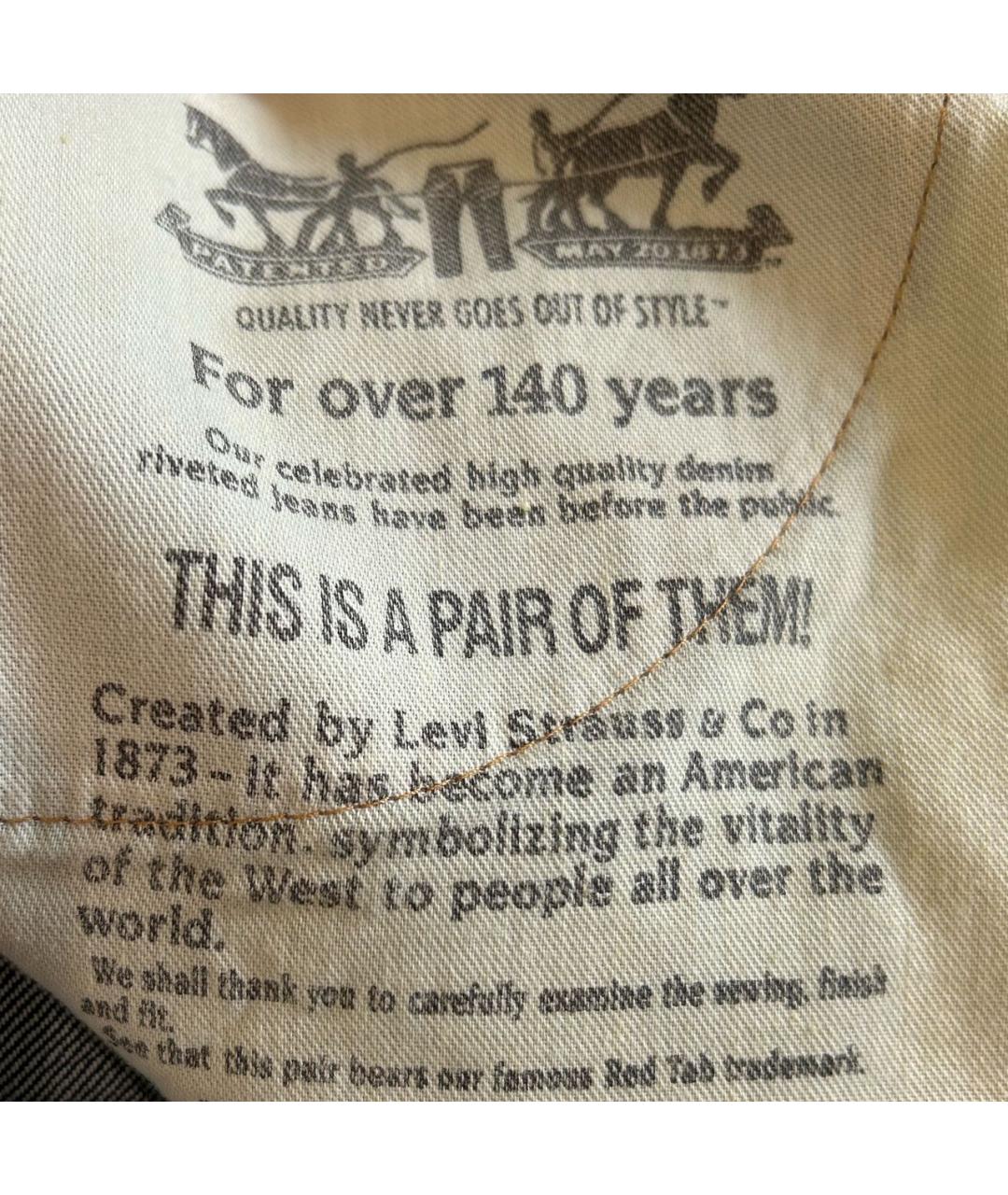 LEVI'S Темно-синие хлопковые джинсы скинни, фото 5