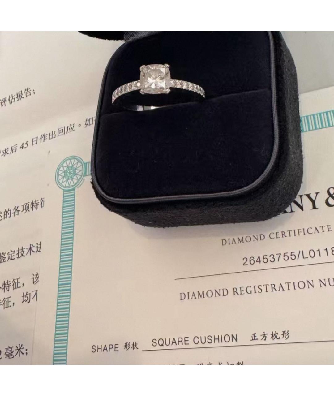 TIFFANY&CO Серебряное платиновое кольцо, фото 4