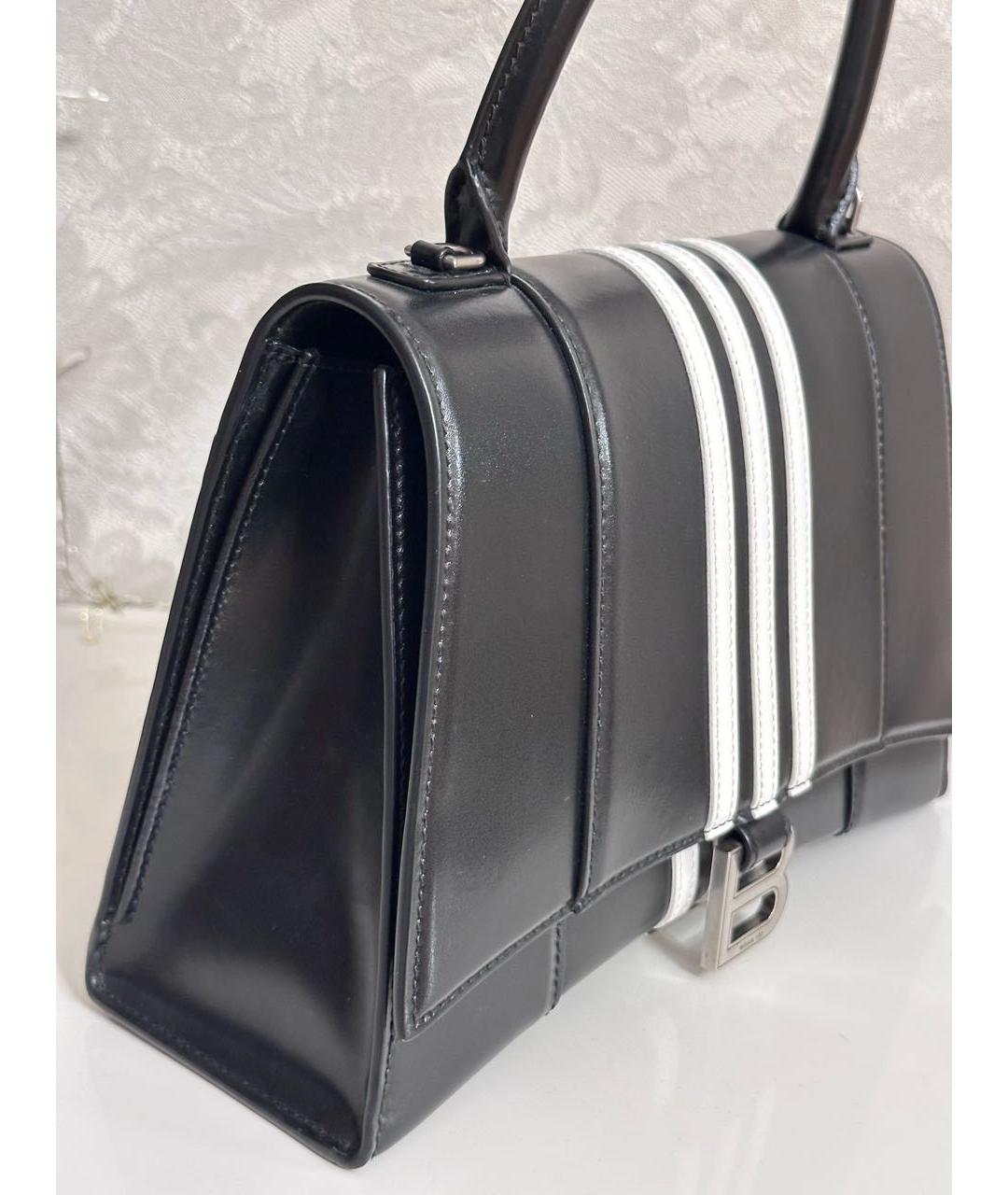BALENCIAGA Черная кожаная сумка с короткими ручками, фото 2
