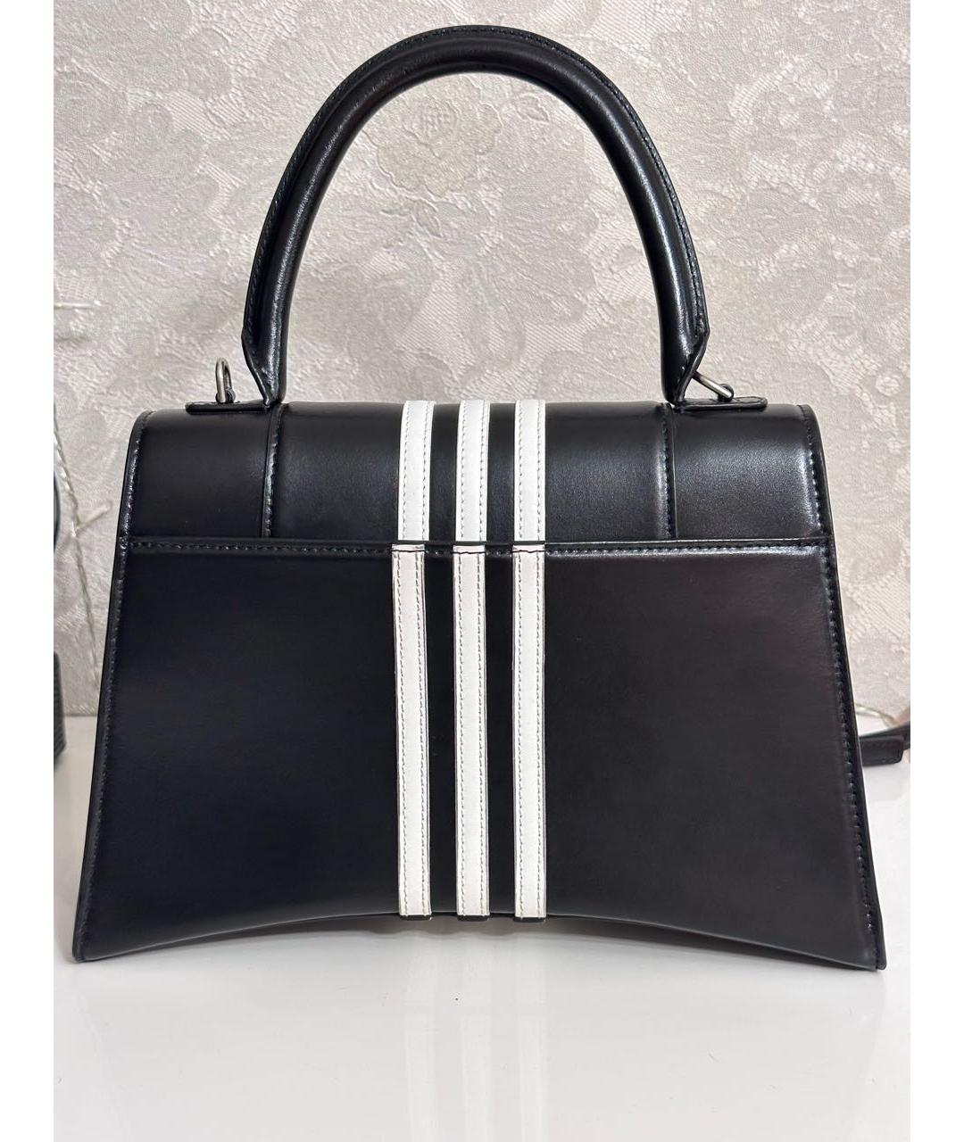 BALENCIAGA Черная кожаная сумка с короткими ручками, фото 3
