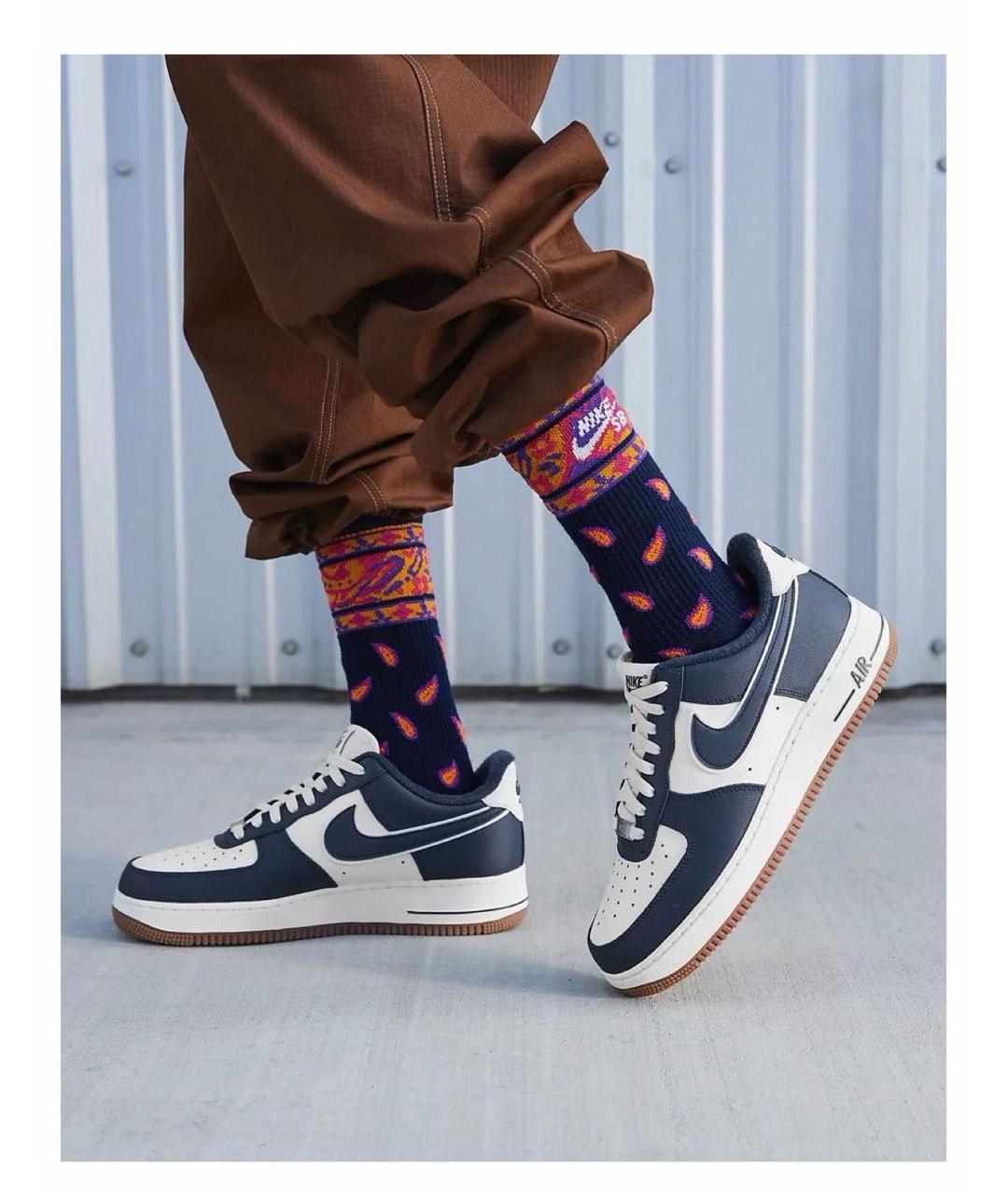 NIKE Темно-синие низкие кроссовки / кеды, фото 3