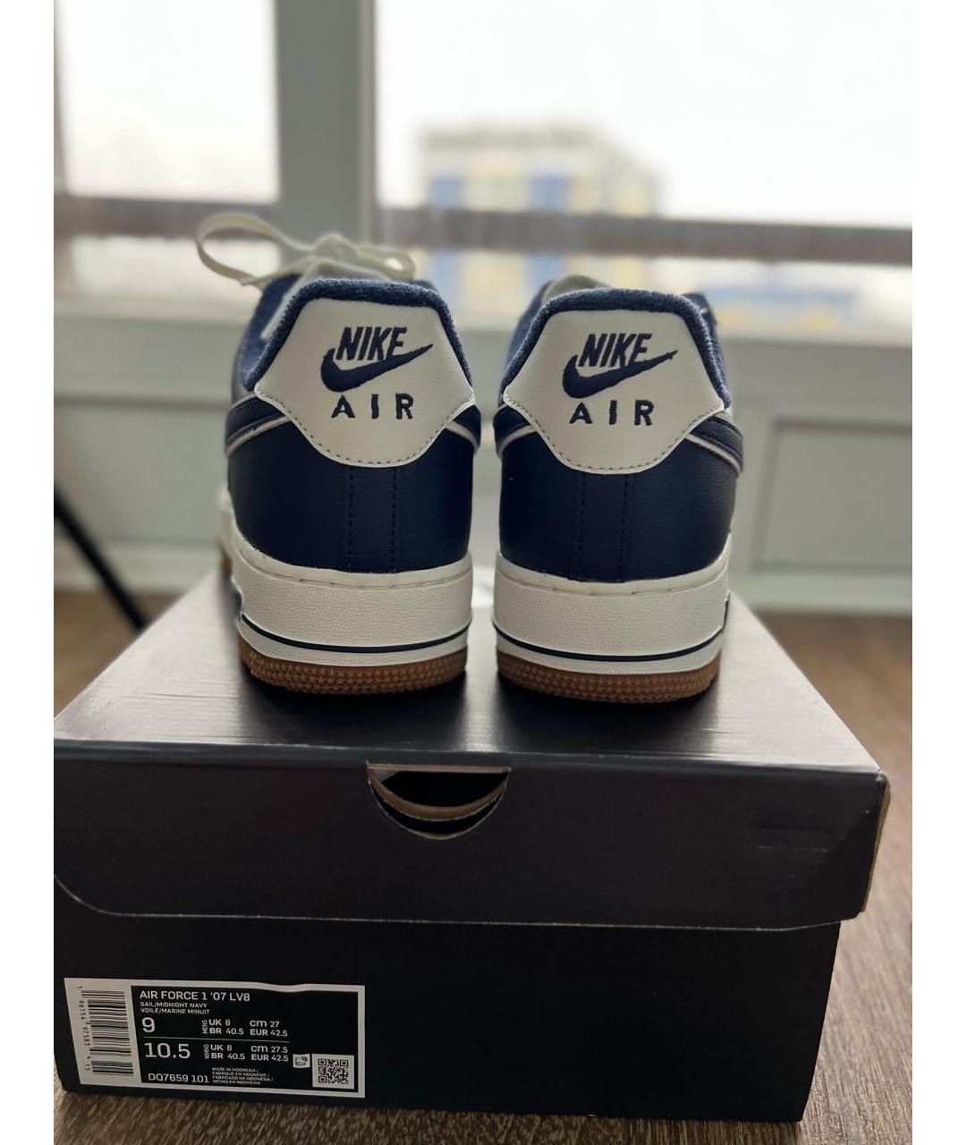 NIKE Темно-синие низкие кроссовки / кеды, фото 4