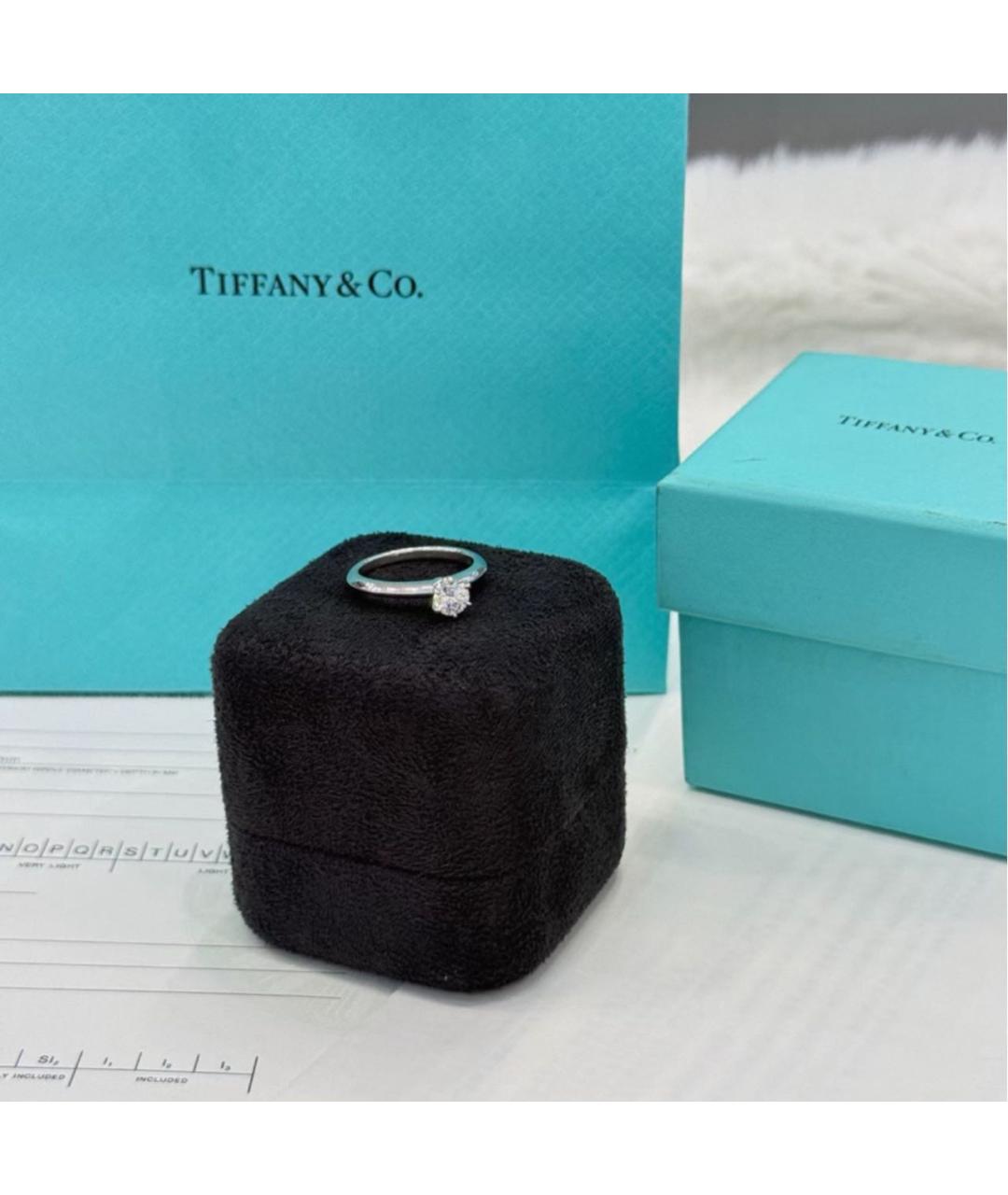 TIFFANY&CO Серебряное платиновое кольцо, фото 5