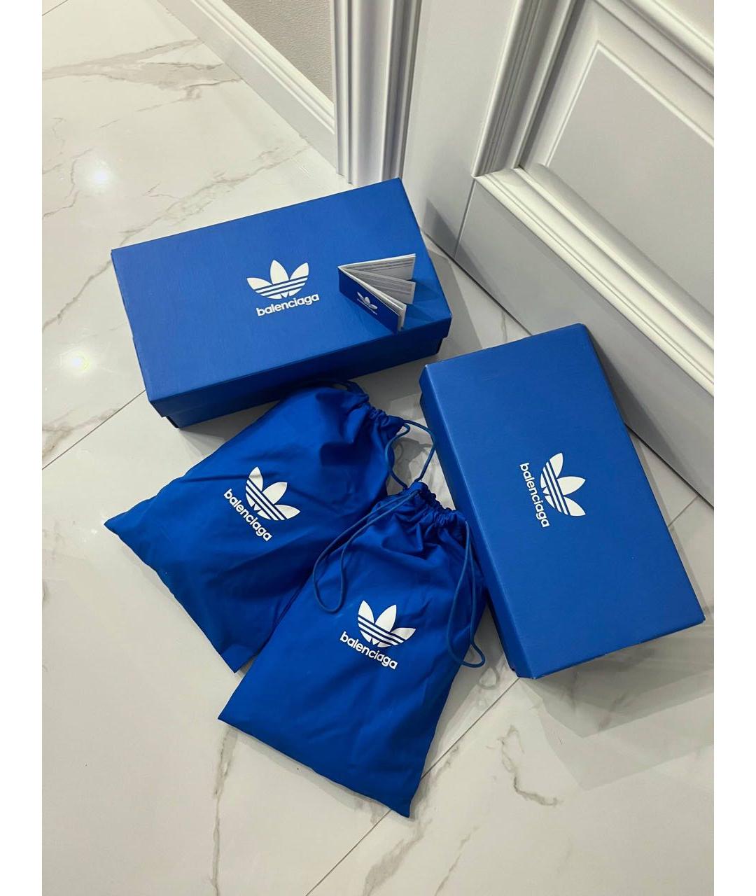 BALENCIAGA Белые кожаные кеды, фото 5