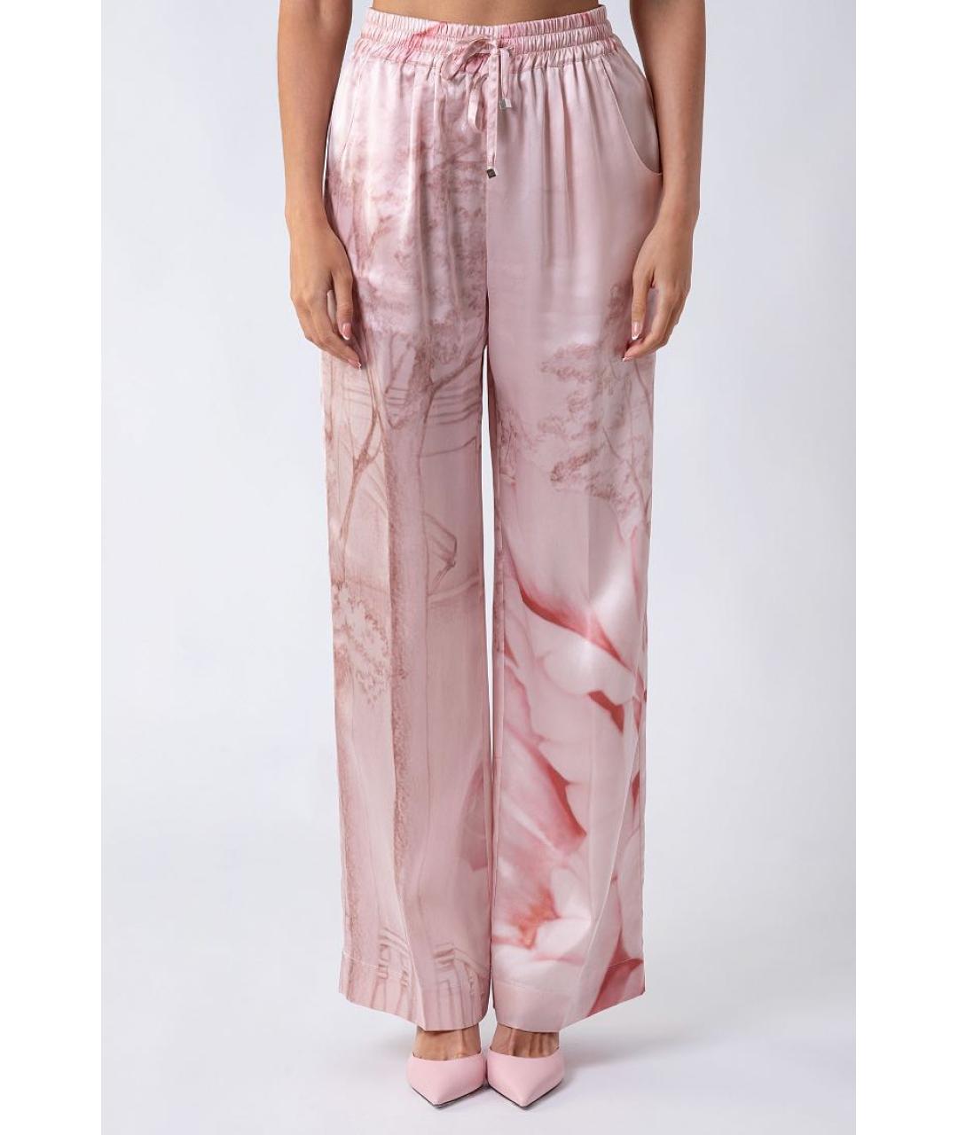 KITON Розовый шелковый костюм с брюками, фото 6