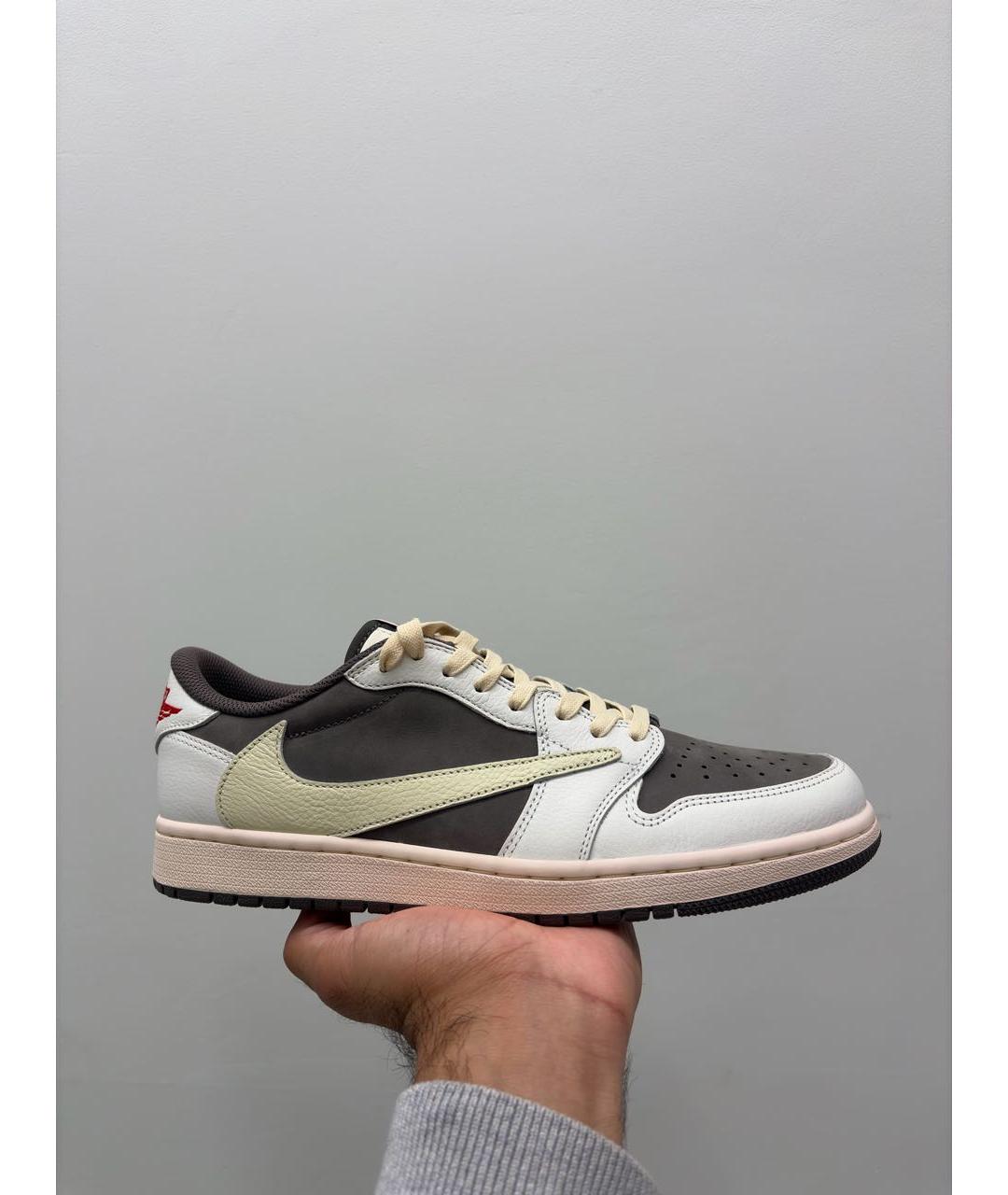 CACTUS JACK BY TRAVIS SCOTT Коричневые кожаные низкие кроссовки / кеды, фото 6