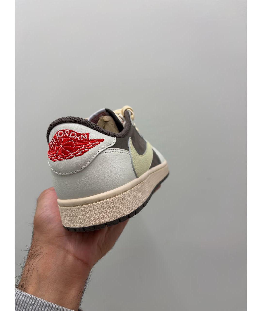 CACTUS JACK BY TRAVIS SCOTT Коричневые кожаные низкие кроссовки / кеды, фото 4
