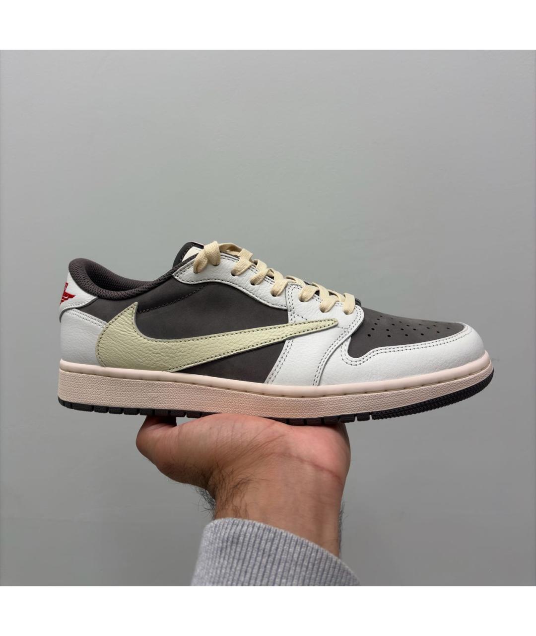 CACTUS JACK BY TRAVIS SCOTT Коричневые кожаные низкие кроссовки / кеды, фото 7