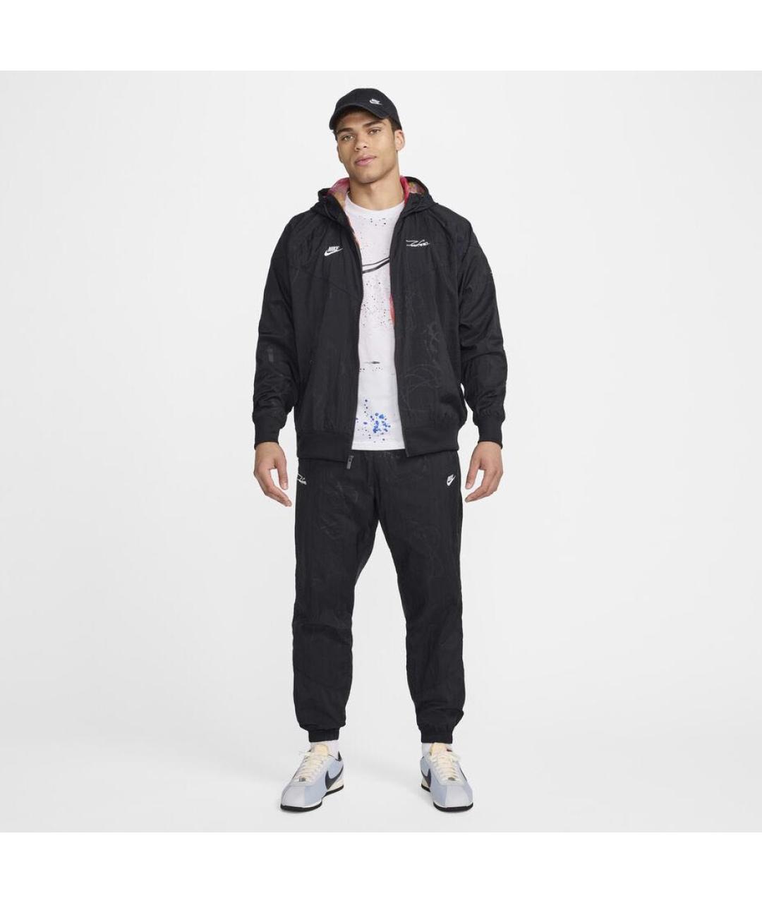 NIKE Черный нейлоновый спортивный костюм, фото 8