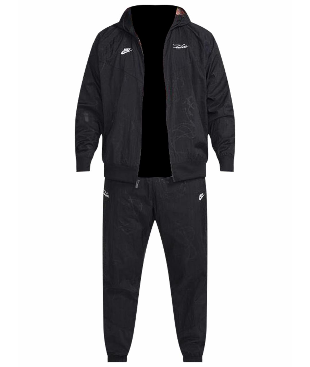 NIKE Черный нейлоновый спортивный костюм, фото 1