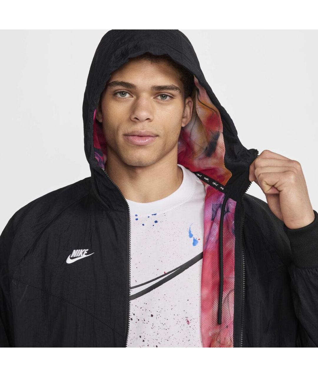 NIKE Черный нейлоновый спортивный костюм, фото 5
