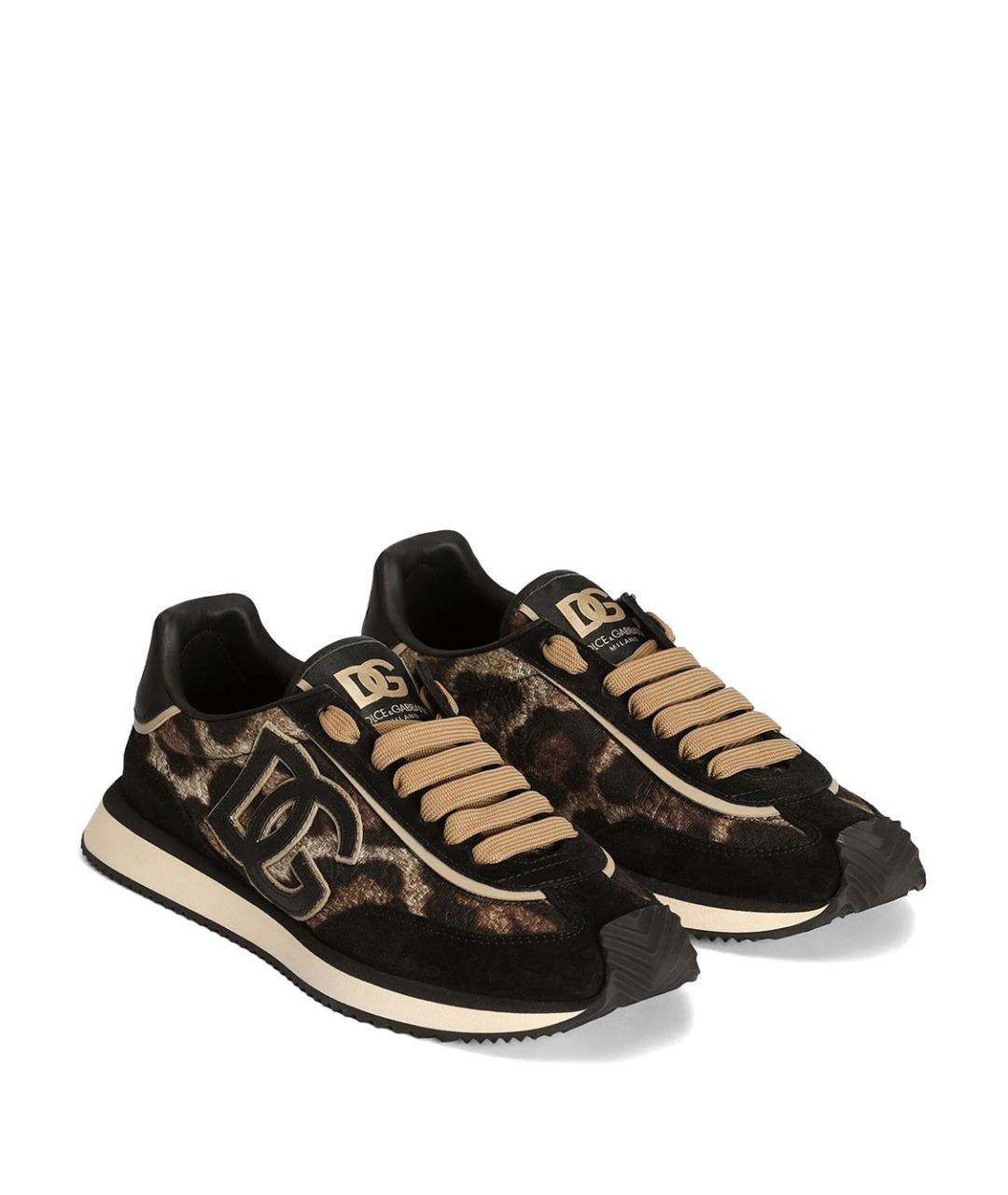 DOLCE&GABBANA Мульти текстильные кроссовки, фото 2