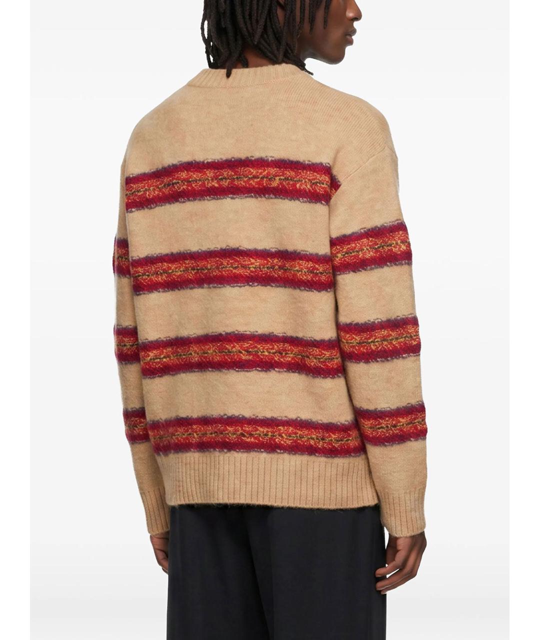 DRIES VAN NOTEN Бежевый шерстяной джемпер / свитер, фото 3