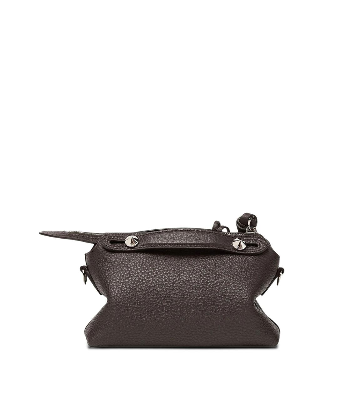 FENDI Фиолетовая кожаная сумка через плечо, фото 2