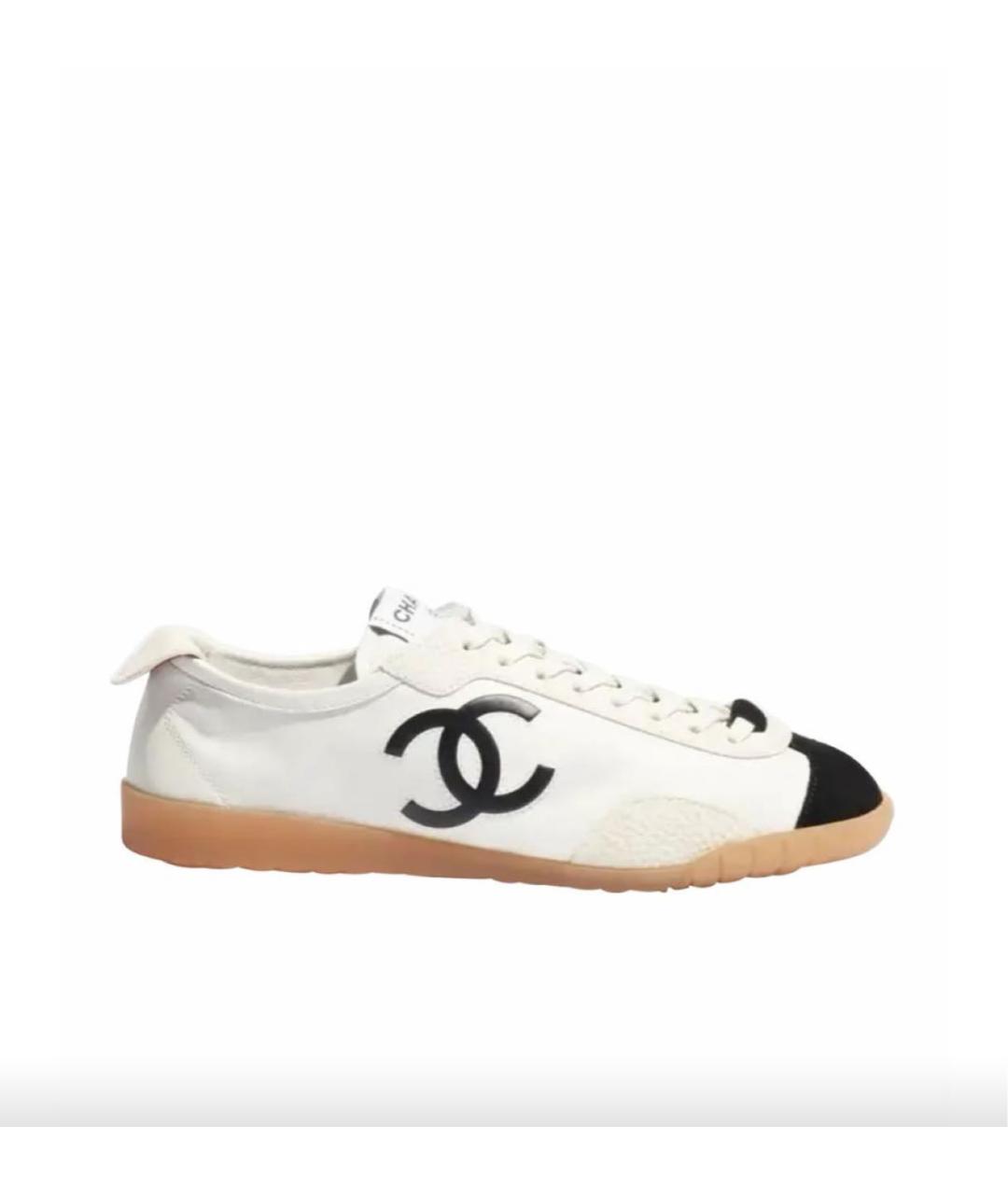 CHANEL Белые кожаные кеды, фото 7