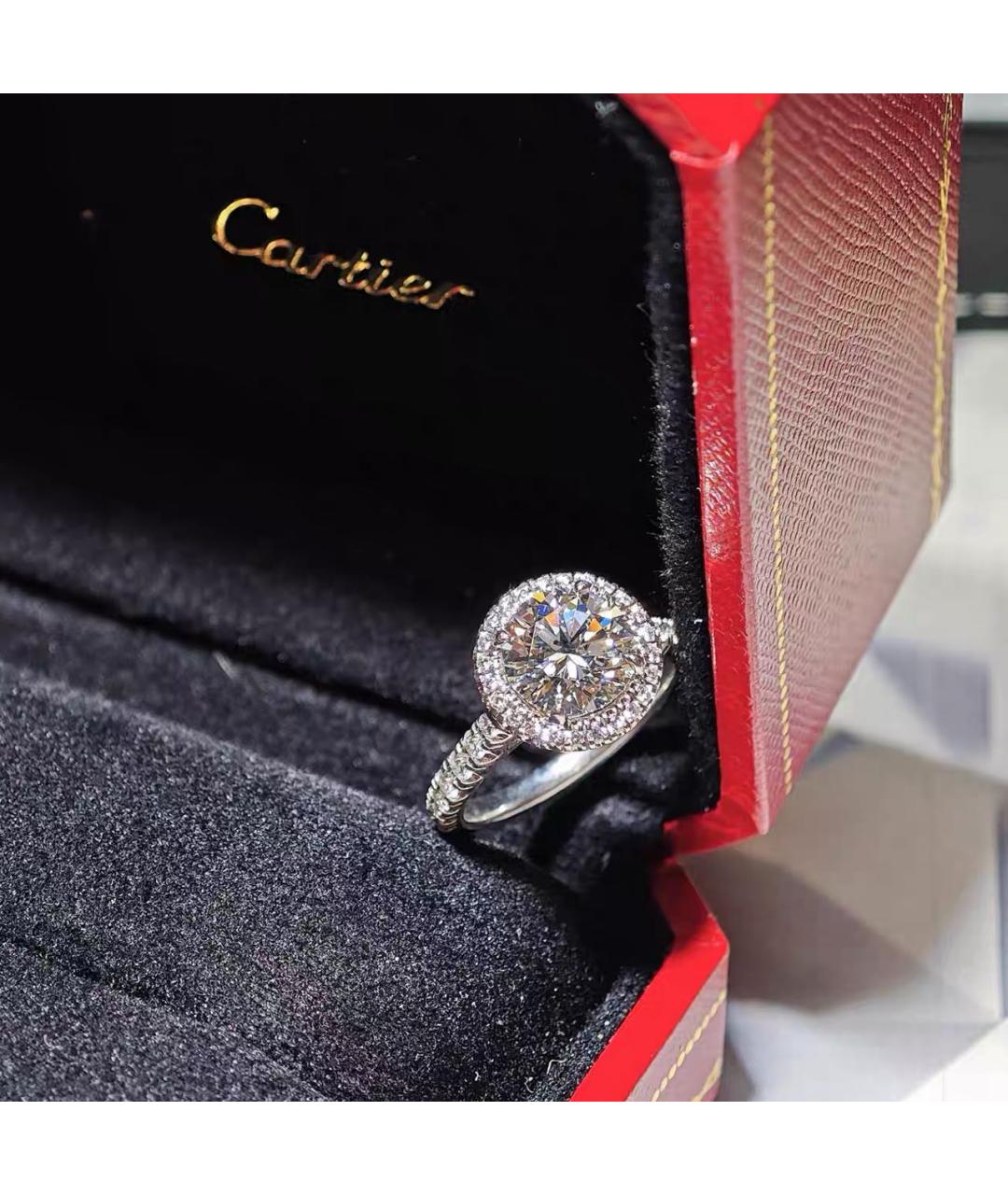 CARTIER Серебряное платиновое кольцо, фото 4